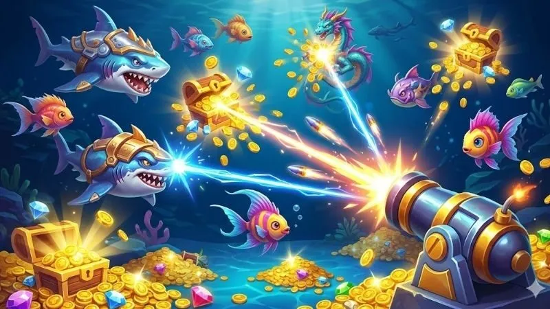 Bắn Cá Ăn Tiền: Sảnh Game Giải Trí Đẳng Cấp Tại RIKVIP 2 ban-ca-an-tien-tai-rikvip-co-gi-hap-dan